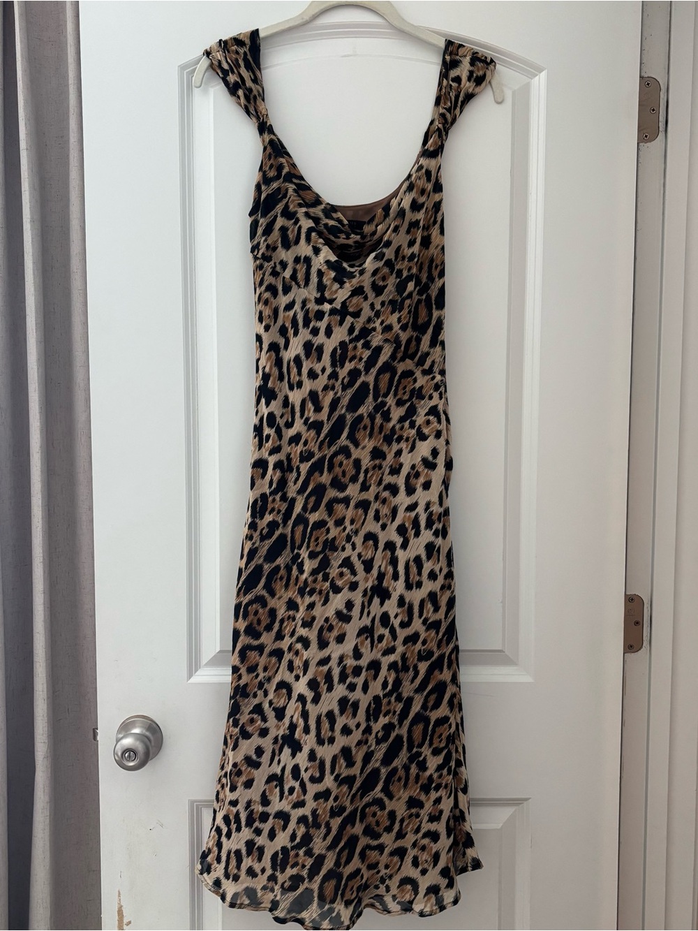 Vintage The limited Silk leopard print dress